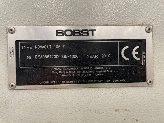 Bobst NOVACUT 106E